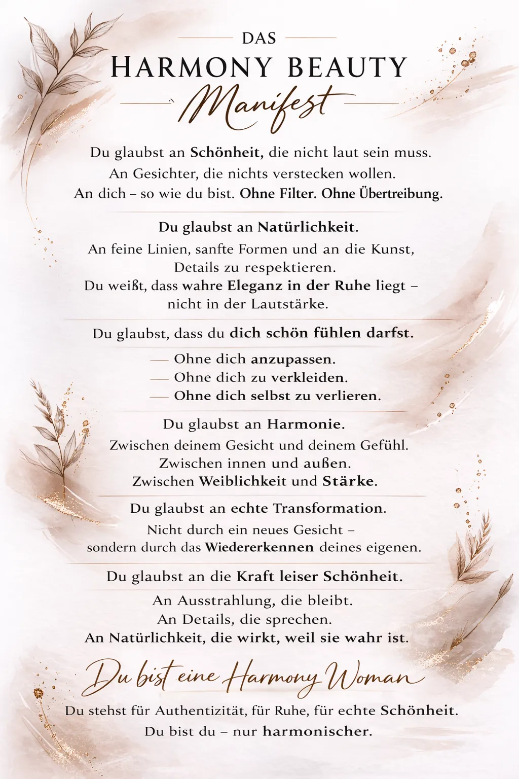 DAS HARMONY BEAUTY MANIFEST