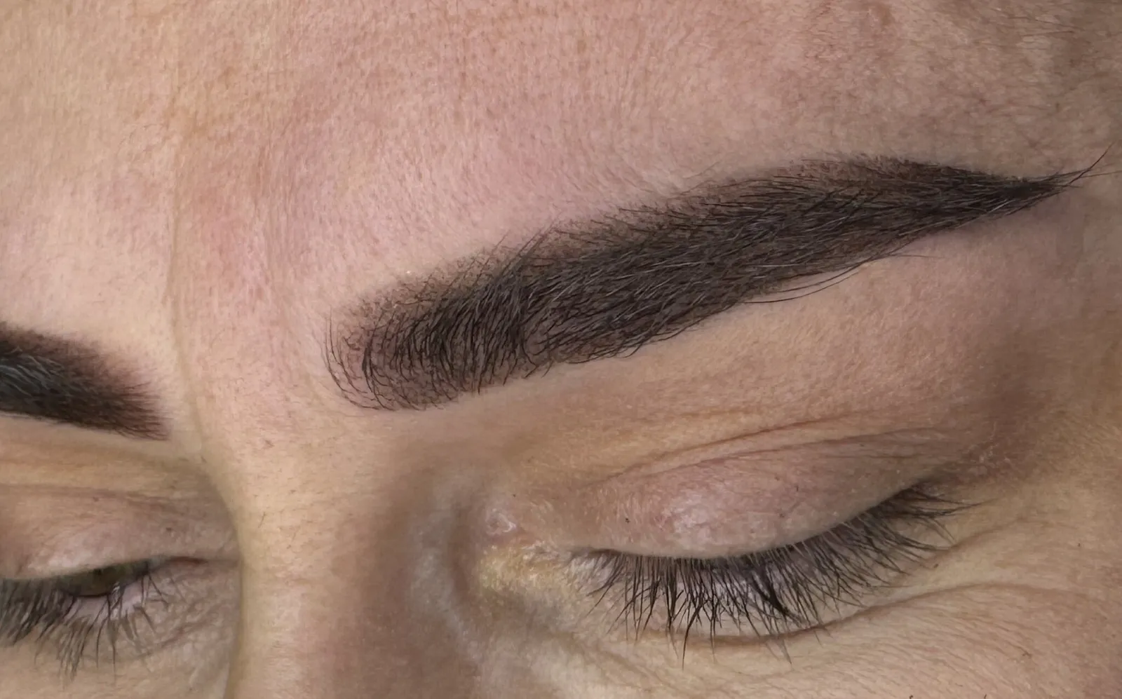 Natürlich wirkende, volle Augenbrauen mit Powder Brows